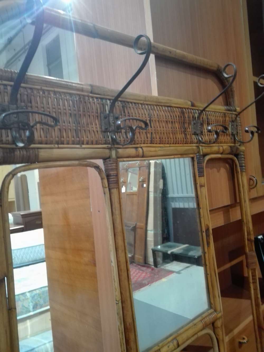 Catanzaro particolare appendiabiti ombrelliera in bambu' stile ...