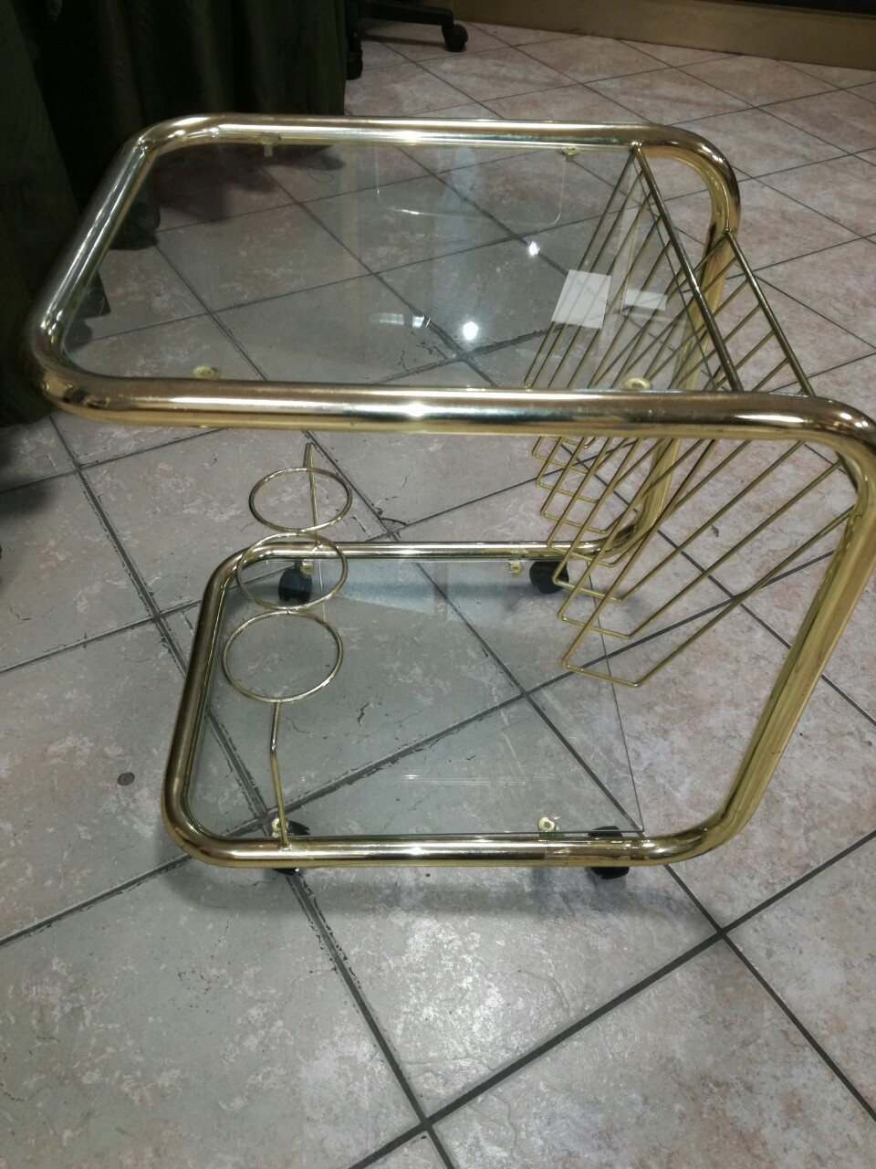 Catanzaro porta tv con doppio ripiano in vetro mercatino dell ...