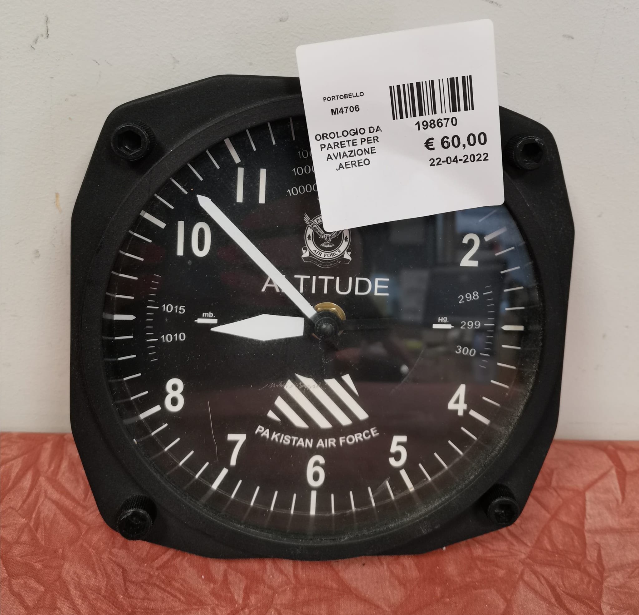 Catanzaro OROLOGIO DA PARETE PER AVIAZIONE AEREO mercatino dell'usato  Portobello